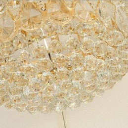Designer Touch Decorative Luxury Flush Mount Crystal Ceiling Light Round Light