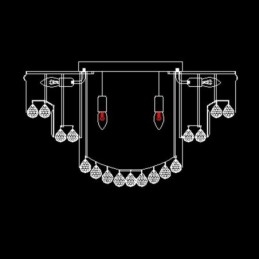 Designer Touch Decorative Luxury Flush Mount Crystal Ceiling Light Round Light