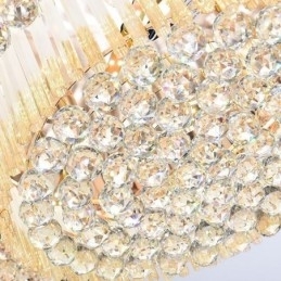 Designer Touch Decorative Contemporary Flush Mount Crystal Ceiling Light Luxury Round Lighting