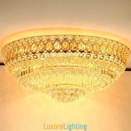 Designer Touch Decorative Flush Mount Crystal Modern Simple Ceiling Light Creative Round lighting