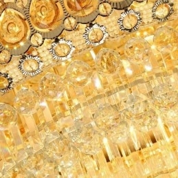 Designer Touch Decorative Flush Mount Crystal Modern Simple Ceiling Light Creative Round lighting