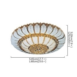 Designer Touch Decorative Contemporary Simple Flush Mount Crystal Ceiling Light Round