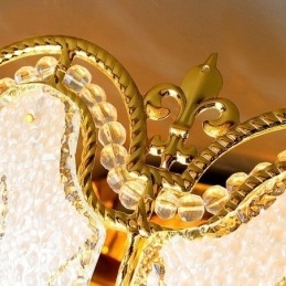 Designer Touch Decorative Contemporary Simple Flush Mount Crystal Ceiling Light Round