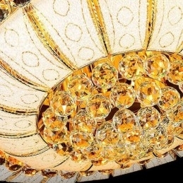 Designer Touch Decorative Contemporary Simple Flush Mount Crystal Ceiling Light Round