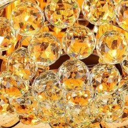 Designer Touch Decorative Contemporary Simple Flush Mount Crystal Ceiling Light Round