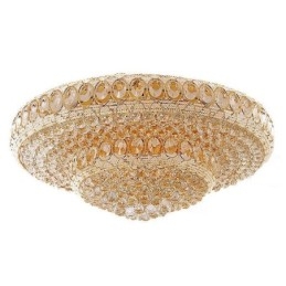 Designer Touch Decorative Luxury Crystal Ceiling Light European Round Flush Mounted Lighting