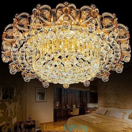 Designer Touch Decorative European Flush Mount Crystal Ceiling Light