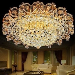 Designer Touch Decorative European Flush Mount Crystal Ceiling Light