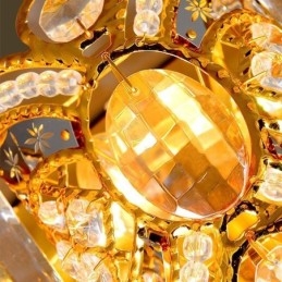 Designer Touch Decorative European Flush Mount Crystal Ceiling Light