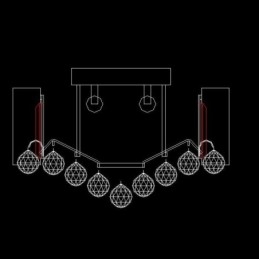 Designer Touch Decorative European Flush Mount Crystal Ceiling Light