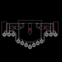 Designer Touch Decorative European Flush Mount Crystal Ceiling Light