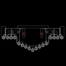 Designer Touch Decorative European Flush Mount Crystal Ceiling Light