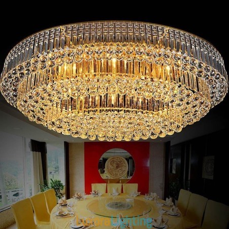 Designer Touch Decorative Flush Mount Crystal Ceiling Light European Oval Light