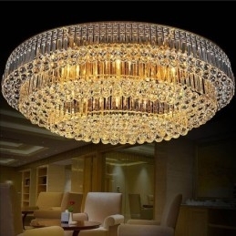 Designer Touch Decorative Flush Mount Crystal Ceiling Light European Oval Light