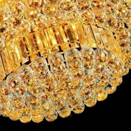 Designer Touch Decorative Flush Mount Crystal Ceiling Light European Round Lighting