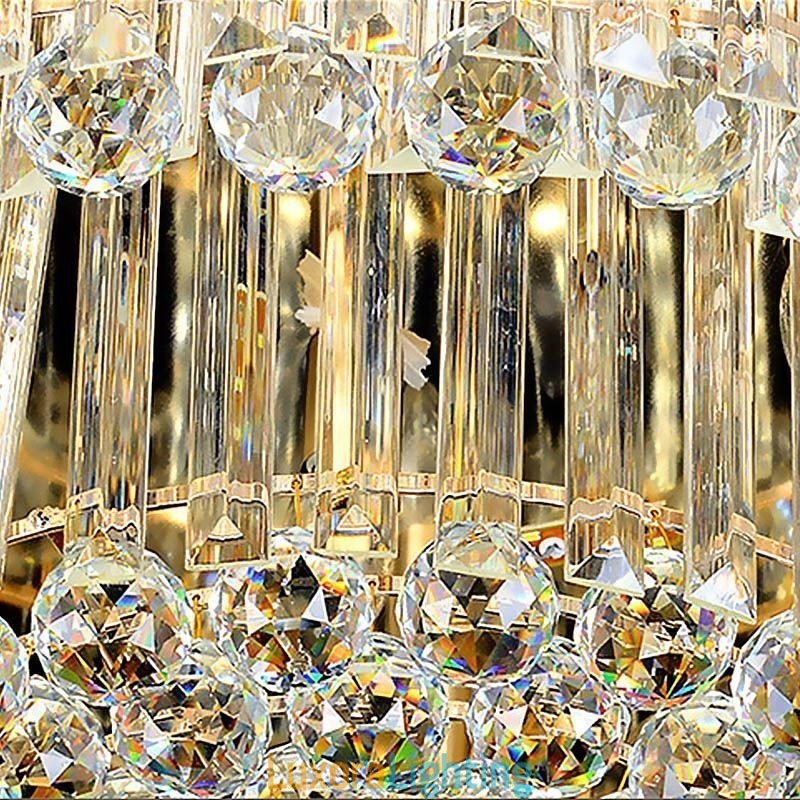 Designer Touch Decorative Crystal Ceiling Light Contemporary Simple Round Flush Mount Light Fixture