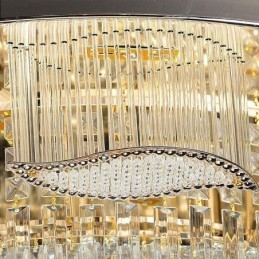 Designer Touch Decorative Crystal Ceiling Light Contemporary Simple Round Flush Mount Light Fixture