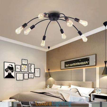 Designer Touch Decorative Ceiling Spider Lamp Antique Classic Flush Mount Dining Lamp 8 10 Arms