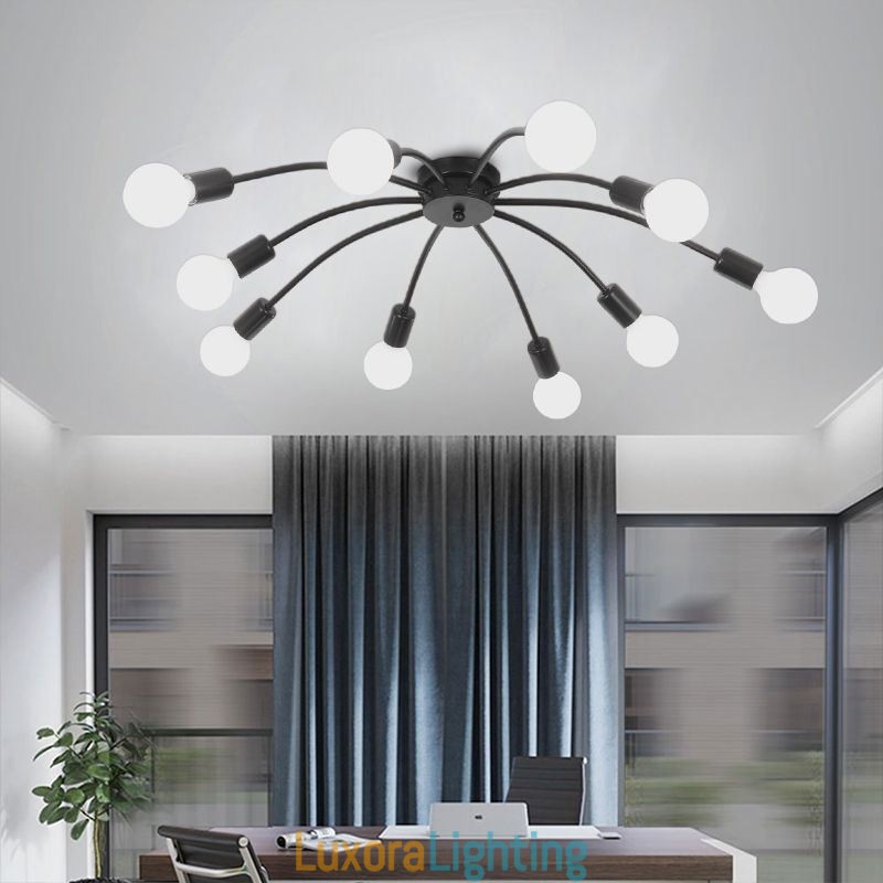 Designer Touch Decorative Ceiling Spider Lamp Antique Classic Flush Mount Dining Lamp 8 10 Arms