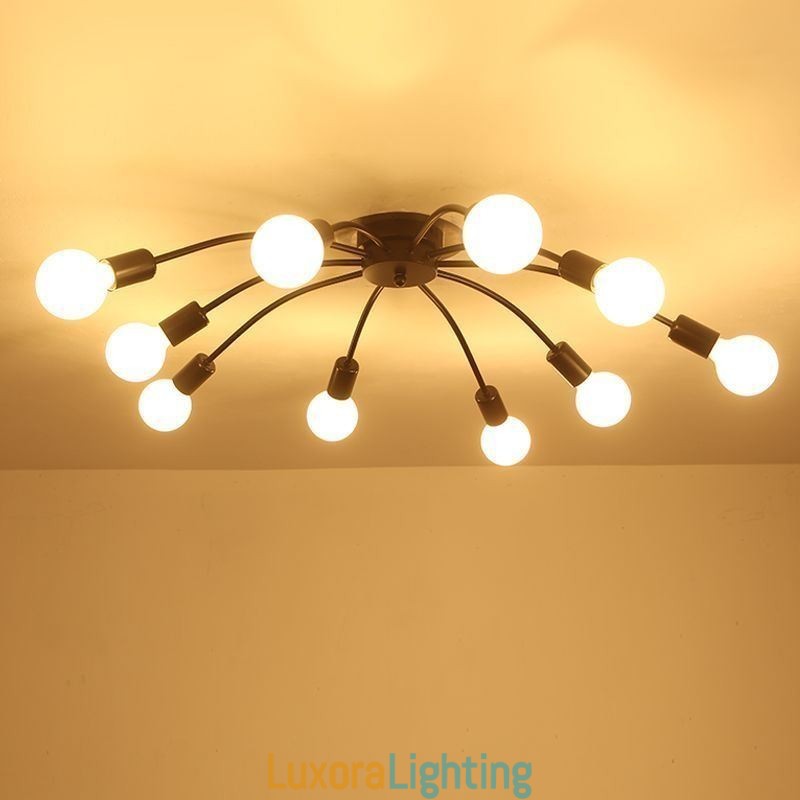 Designer Touch Decorative Ceiling Spider Lamp Antique Classic Flush Mount Dining Lamp 8 10 Arms