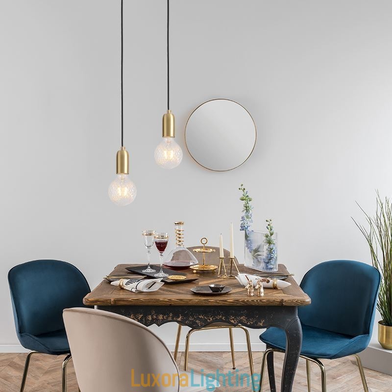 Designer Touch Decorative Nordic Brass 3 Pendant Cluster Light Island Creative Minimalist Light Fixture