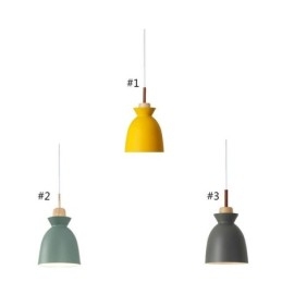 Designer Touch Decorative Nordic Simple Macaron Pendant Light Iron Arti Three Lights