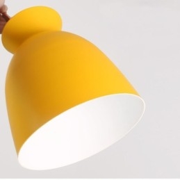 Designer Touch Decorative Nordic Simple Macaron Pendant Light Iron Arti Three Lights