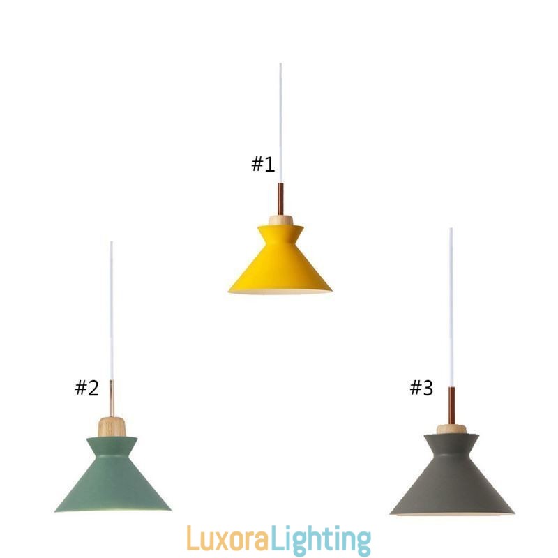 Designer Touch Decorative Nordic Macaron Island 3 Light Pendant Lighting Simple Iron Arti Three Lights