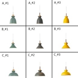 Designer Touch Decorative Macaron Pendant Light Nordic Simple Iron Arti Three Lights Fixture