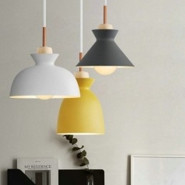 Designer Touch Decorative Macaron Pendant Light Nordic Simple Iron Arti Three Lights Fixture