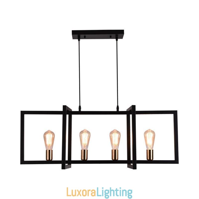 Designer Touch Decorative 4 Light Pendant Light Industrial Style Lightingway