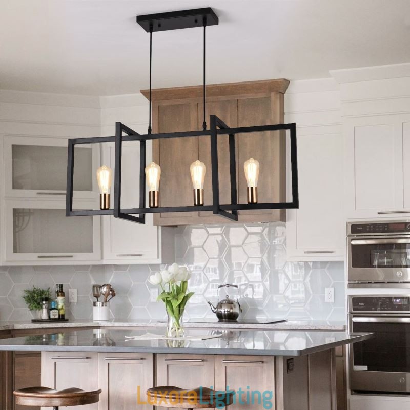Designer Touch Decorative 4 Light Pendant Light Industrial Style Lightingway