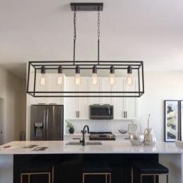 Designer Touch Decorative Farmhouse Pendant Lighting Fixture Island Hanging Lights 6 Lights