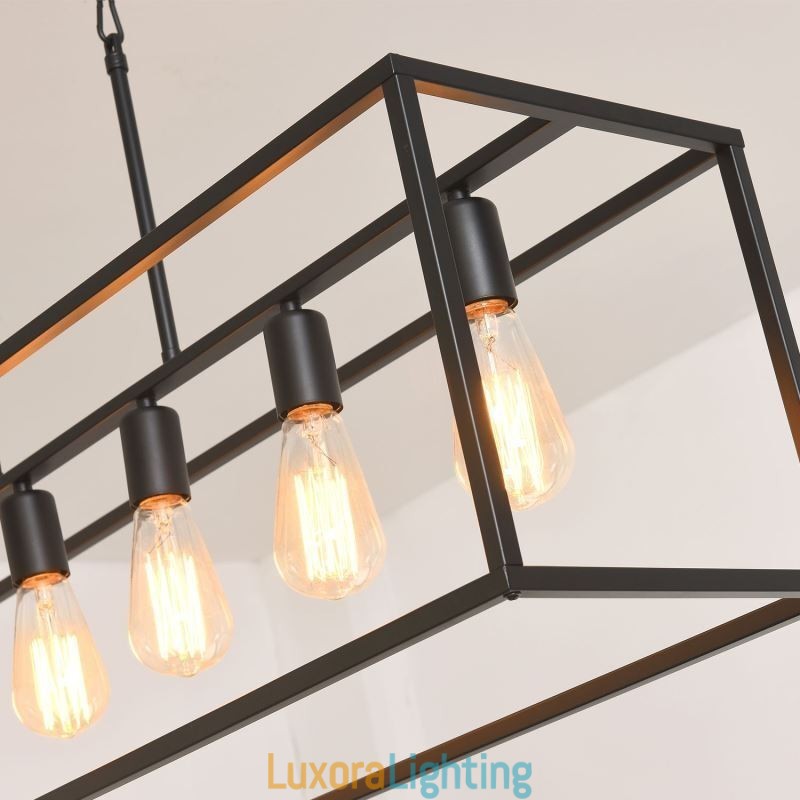 Designer Touch Decorative Farmhouse Pendant Lighting Fixture Island Hanging Lights 6 Lights