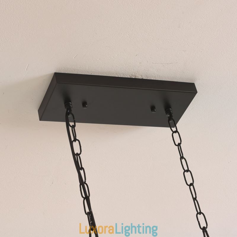 Designer Touch Decorative Farmhouse Pendant Lighting Fixture Island Hanging Lights 6 Lights