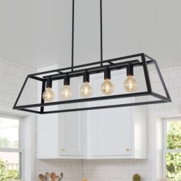 Designer Touch Decorative Industrial Metal Pendant Light Trapezoidal Hanging Ceiling Light