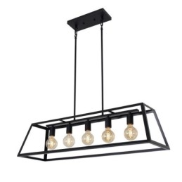 Designer Touch Decorative Industrial Metal Pendant Light Trapezoidal Hanging Ceiling Light