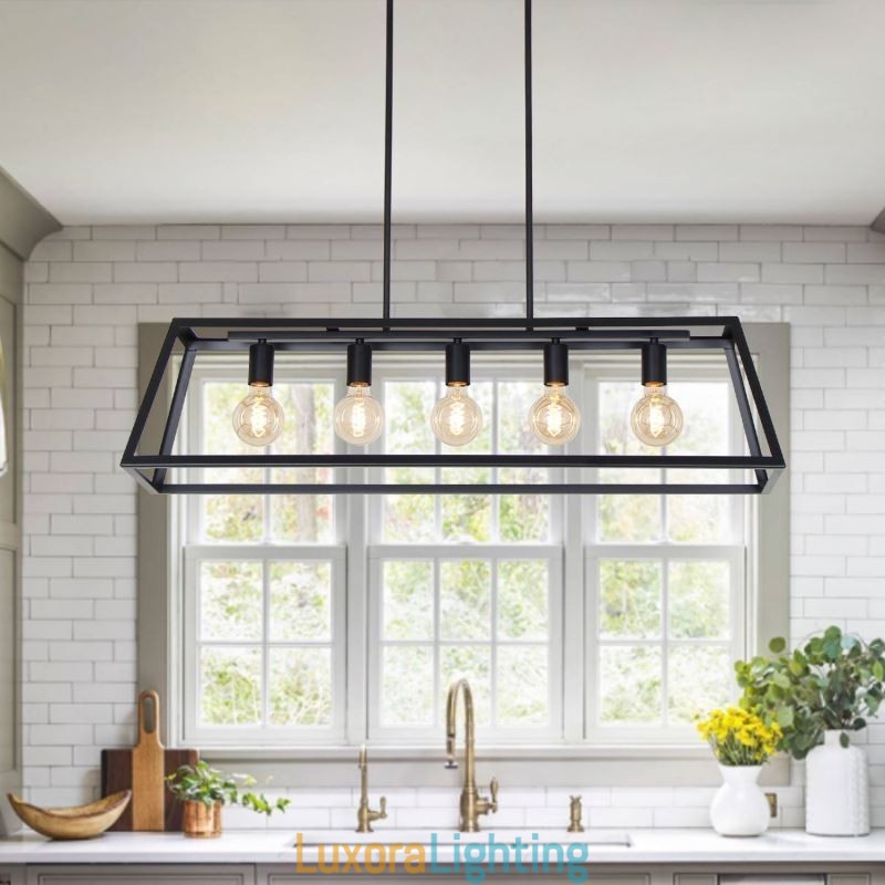 Designer Touch Decorative Industrial Metal Pendant Light Trapezoidal Hanging Ceiling Light