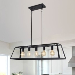 Designer Touch Decorative Industrial Metal Pendant Light Trapezoidal Hanging Ceiling Light