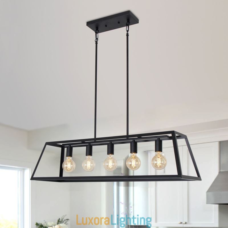Designer Touch Decorative Industrial Metal Pendant Light Trapezoidal Hanging Ceiling Light