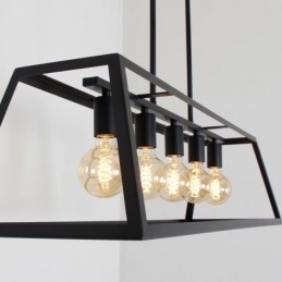 Designer Touch Decorative Industrial Metal Pendant Light Trapezoidal Hanging Ceiling Light