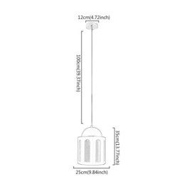 Designer Touch Decorative Castle Shaped Pendant Light Modern Blue and White Color Light