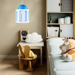 Designer Touch Decorative Castle Shaped Pendant Light Modern Blue and White Color Light