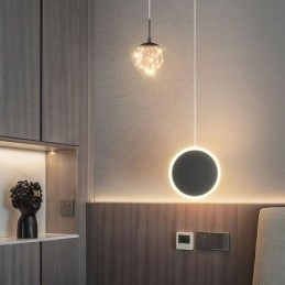 Designer Touch Decorative Round Ring Pendant Light Modern Ball Hanging Lamp