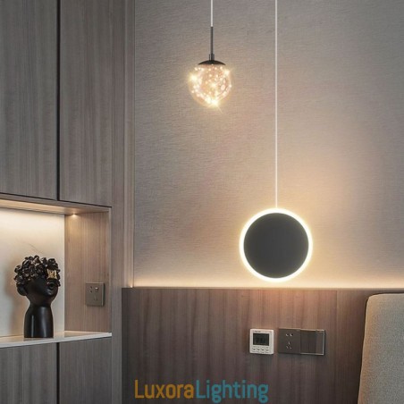 Designer Touch Decorative Round Ring Pendant Light Modern Ball Hanging Lamp