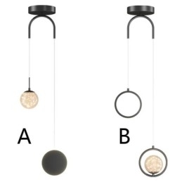 Designer Touch Decorative Round Ring Pendant Light Modern Ball Hanging Lamp