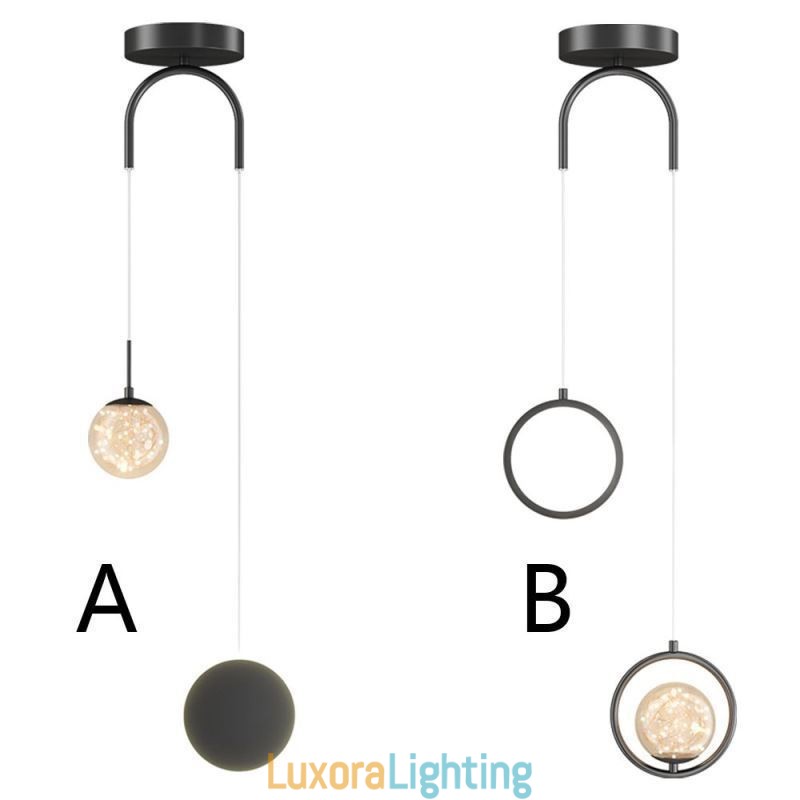 Designer Touch Decorative Round Ring Pendant Light Modern Ball Hanging Lamp