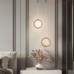 Designer Touch Decorative Round Ring Pendant Light Modern Ball Hanging Lamp