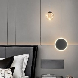Designer Touch Decorative Round Ring Pendant Light Modern Ball Hanging Lamp