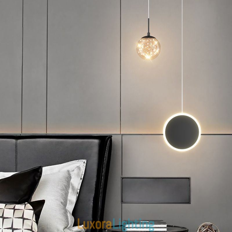 Designer Touch Decorative Round Ring Pendant Light Modern Ball Hanging Lamp